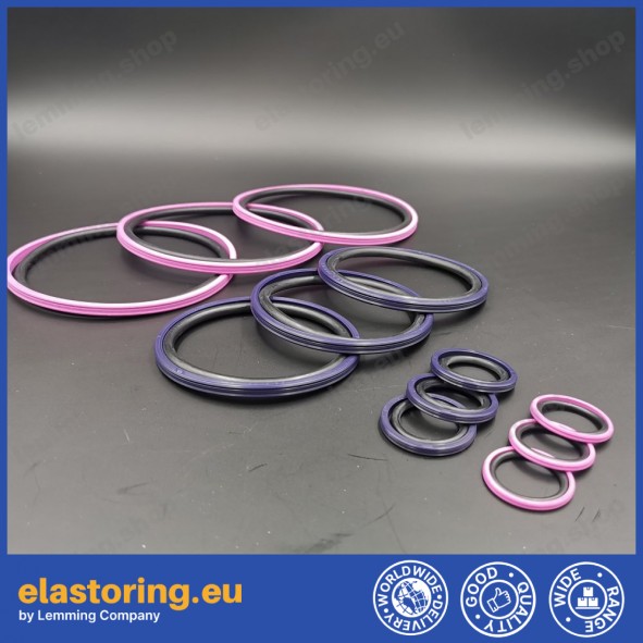 Piston seal PSO 22x14,5x3,2 PU+NBR [2EPSO007]